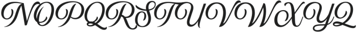 TheRachery-Regular otf (400) Font UPPERCASE