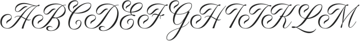 TheRautine-Regular otf (400) Font UPPERCASE
