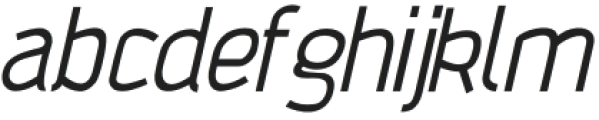 TheRegularType-Italic otf (400) Font LOWERCASE