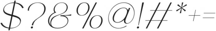 TheRivers-Italic otf (400) Font OTHER CHARS