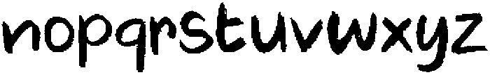 TheScrumbleHandwritten-Reg otf (400) Font LOWERCASE
