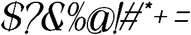 TheStarlyEthical-BoldItalic otf (700) Font OTHER CHARS