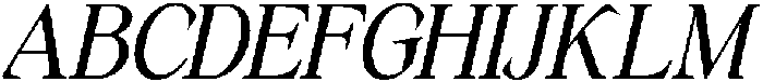 TheStarlyEthical-BoldItalic otf (700) Font UPPERCASE