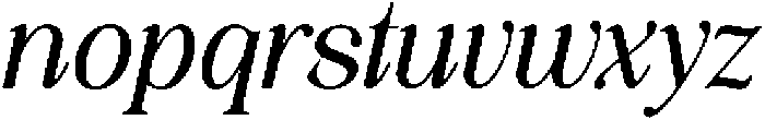 TheStarlyEthical-BoldItalic otf (700) Font LOWERCASE