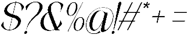 TheStarlyEthical-Italic otf (400) Font OTHER CHARS