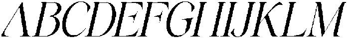 TheStarlyEthical-Italic otf (400) Font UPPERCASE