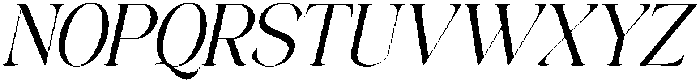 TheStarlyEthical-Italic otf (400) Font UPPERCASE