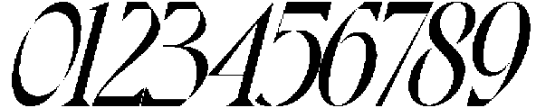 Theatrical Blending Italic otf (400) Font OTHER CHARS