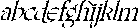 Theatrical Blending Italic otf (400) FONT