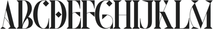 Theatrical Elegant Regular otf (400) Font UPPERCASE
