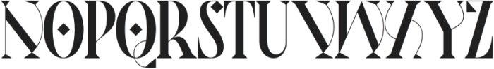 Theatrical Elegant Regular otf (400) Font UPPERCASE