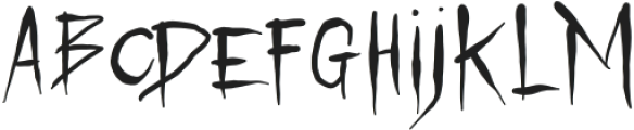 Thedemit Regular otf (400) Font LOWERCASE