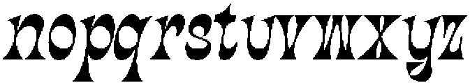 Thedrin otf (400) Font LOWERCASE