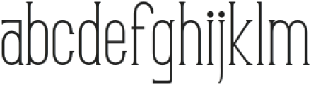 Thegralke Regular otf (400) Font LOWERCASE