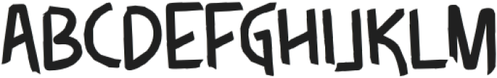 Thegym Regular otf (400) Font UPPERCASE