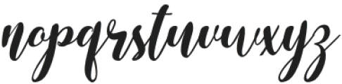 Themasion Script Regular otf (400) Font LOWERCASE
