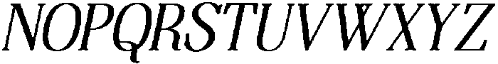 Thenyodia Bold Italic otf (700) Font UPPERCASE