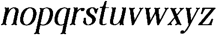Thenyodia Bold Italic otf (700) Font LOWERCASE