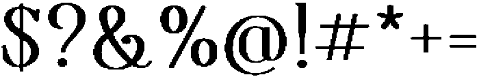Thenyodia Bold otf (700) Font OTHER CHARS