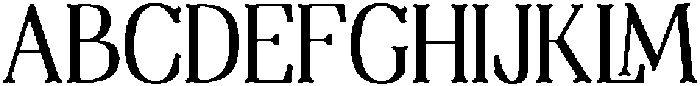 Thenyodia Bold otf (700) Font UPPERCASE