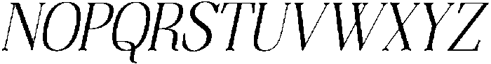 Thenyodia Italic otf (400) Font UPPERCASE