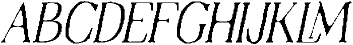 Thenyodia News Italic otf (400) Font UPPERCASE