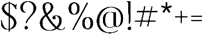 Thenyodia Regular otf (400) Font OTHER CHARS