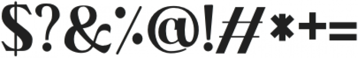 Theodore Serif Font otf (400) Font OTHER CHARS