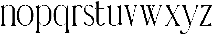 Theorine Regular otf (400) Font LOWERCASE
