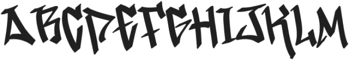 Theory Graffiti Regular otf (400) Font UPPERCASE