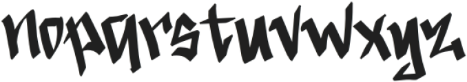 Theory Graffiti Regular otf (400) Font LOWERCASE
