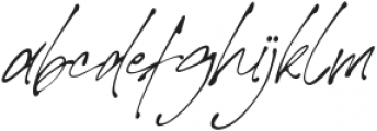 Theory of Signature Italic otf (400) Font LOWERCASE