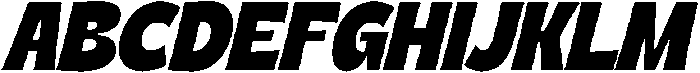 Thered Burger Italic Italic otf (400) Font UPPERCASE