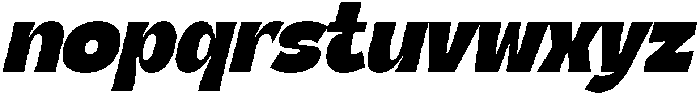 Thered Burger Italic Italic otf (400) Font LOWERCASE