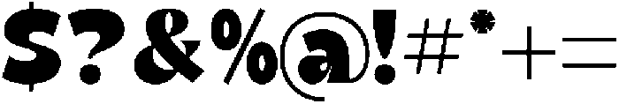 Thered Burger otf (400) Font OTHER CHARS