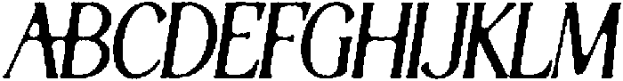 Thereon Black Rough Italic otf (900) Font UPPERCASE