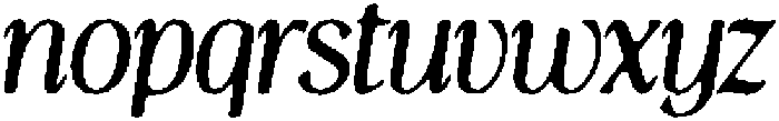 Thereon Black Rough Italic otf (900) Font LOWERCASE