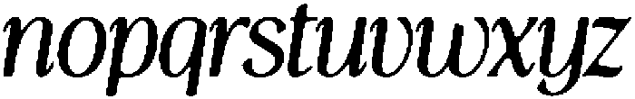 Thereon Black Rounded Italic otf (900) Font LOWERCASE