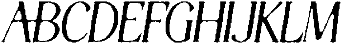Thereon Bold Rough Italic otf (700) Font UPPERCASE