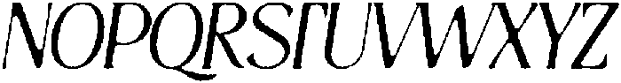 Thereon Bold Rough Italic otf (700) Font UPPERCASE