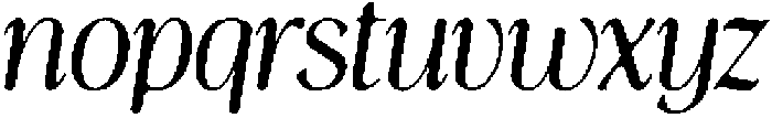 Thereon Bold Rough Italic otf (700) Font LOWERCASE
