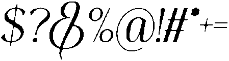 Thereon Bold Rounded Italic otf (700) Font OTHER CHARS