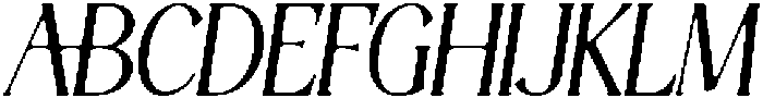 Thereon Bold Rounded Italic otf (700) Font UPPERCASE