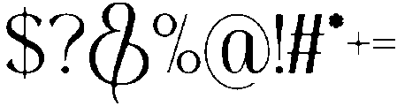 Thereon Bold Rounded otf (700) Font OTHER CHARS