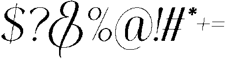 Thereon Italic otf (400) Font OTHER CHARS