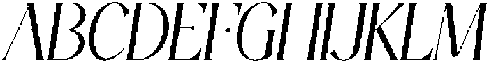 Thereon Italic otf (400) Font UPPERCASE