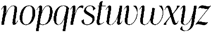 Thereon Italic otf (400) Font LOWERCASE