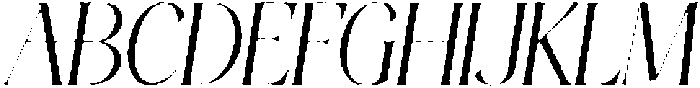 Thereon Light Rough Italic otf (300) Font UPPERCASE