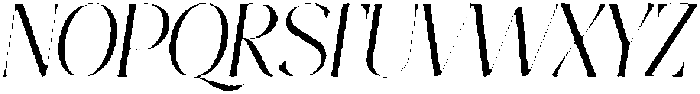 Thereon Light Rough Italic otf (300) Font UPPERCASE