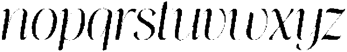 Thereon Light Rough Italic otf (300) Font LOWERCASE